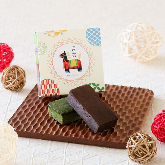 2026 干支スリーブ入横濱煉瓦アソート2個 (煉瓦＋抹茶)